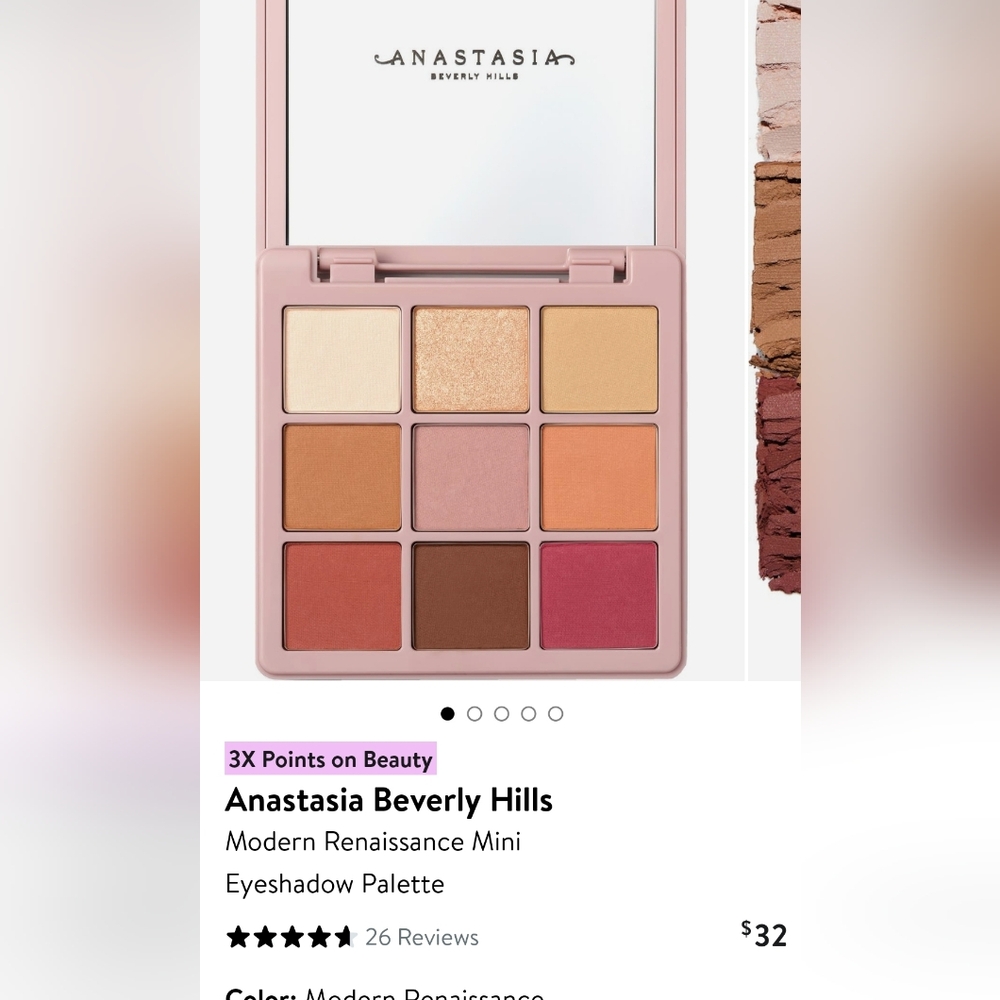 Anastasia Beverly Hills Modern Renaissance Mini Palette - Pink, Gold, Brown